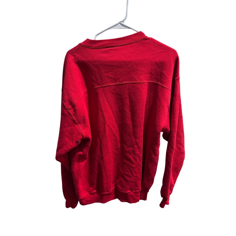 Vintage Kansas City Chiefs Lee Sport Sweatshirt Large Red Embroidered NFL - Picture 2 of 10